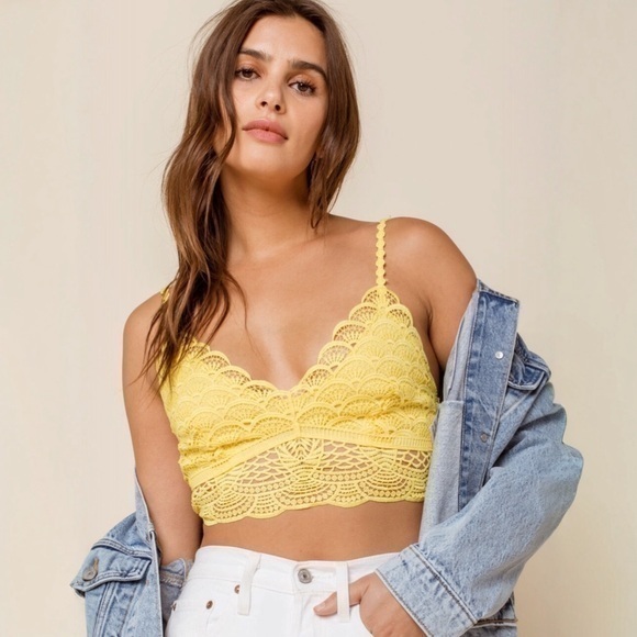Free People Tops - Women’s Free People Sunrise To Sunset Lace Bralette Top Medium